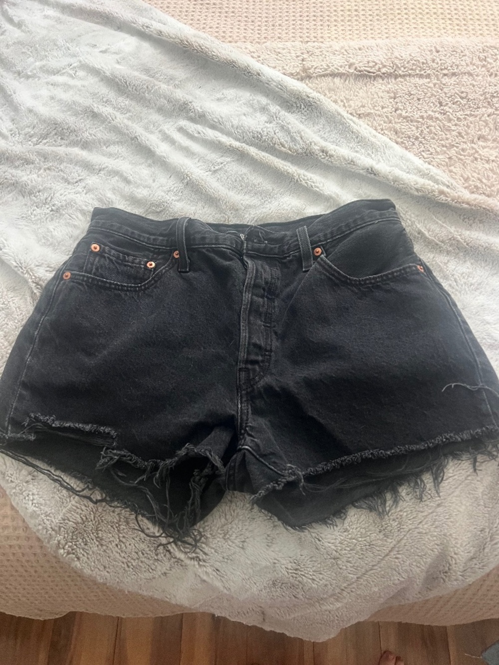 Levi's Women's 501 Original Shorts - Lunar Black